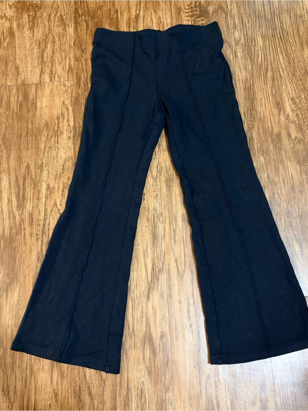 H&M Black Wide Leg Pants Size 10 – Stretch Pull On Trousers